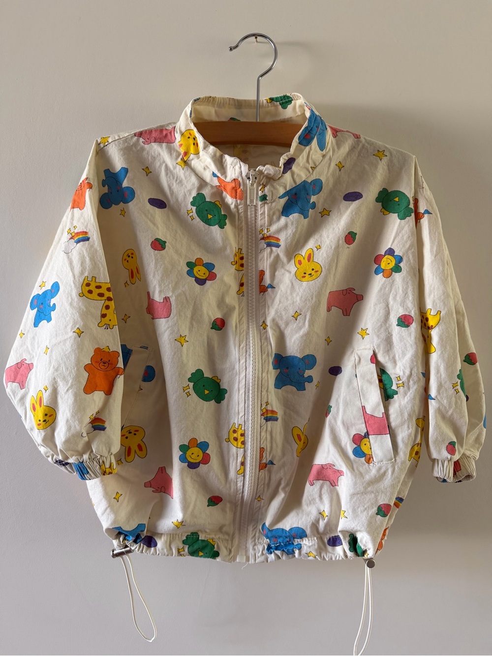 Daily Bebe Kids Korean Animal Print Cotton Windbreaker Jacket 5-6Y